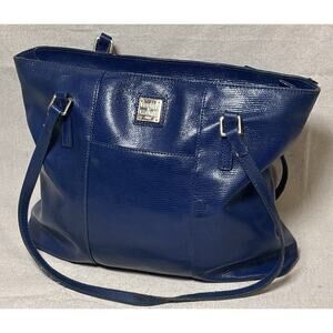 Dooney & Bourke Large Lexington Pebble Grain Leather Shoulder Bag Royal Blue